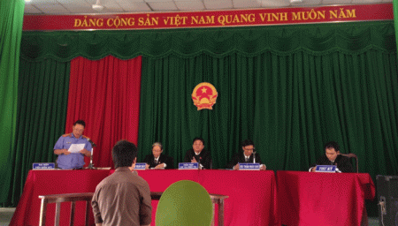 Hình phiên Tòa xét xử