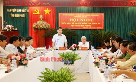 Ban chỉ đạo Trung ương về phòng, chống tham nhũng làm việc tại Bình Phước