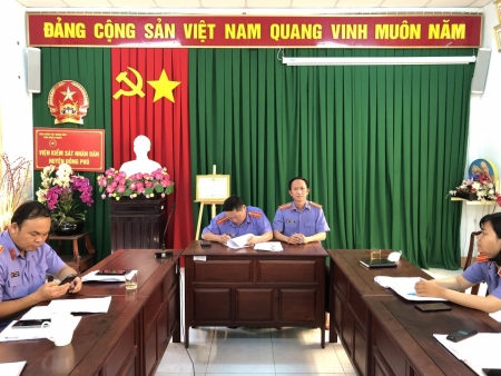 Viện Kiểm sát nhân dân huyện Đồng Phú tổ chức hội nghị triển khai kế hoạch công tác năm 2022