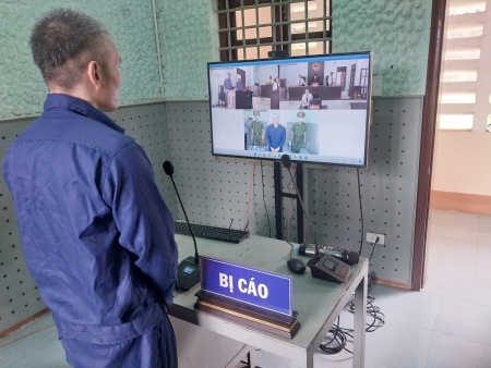 Các cơ quan tiến hành tố tụng huyện Đồng Phú phối hợp xét xử trực tuyến 04 vụ án hình sự