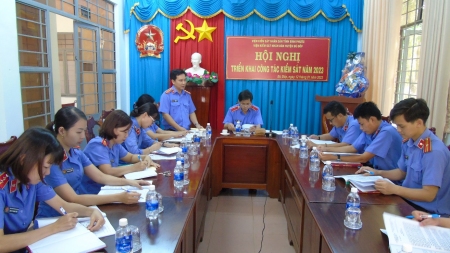VKSND huyện Bù Đốp tổ chức hội nghị triển khai công tác năm 2023