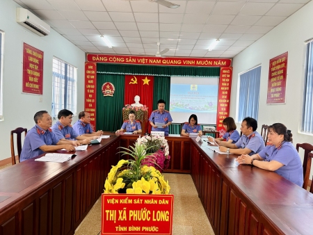 Công đoàn cơ sở Viện kiểm sát nhân dân thị xã Phước Long tổ chức thành công Đại hội lần thứ IV, nhiệm kỳ 2023-2028