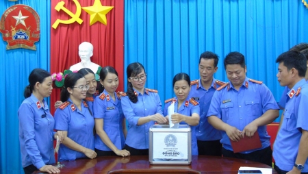 VIỆN KIỂM SÁT NHÂN DÂN HUYỆN BÙ ĐỐP CÙNG CẢ NƯỚC HƯỚNG VỀ ĐỒNG BÀO NƠI BÃO LŨ