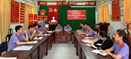 Viện KSND huyện Đồng Phú tổ chức hội nghị cán bộ công chức năm 2025