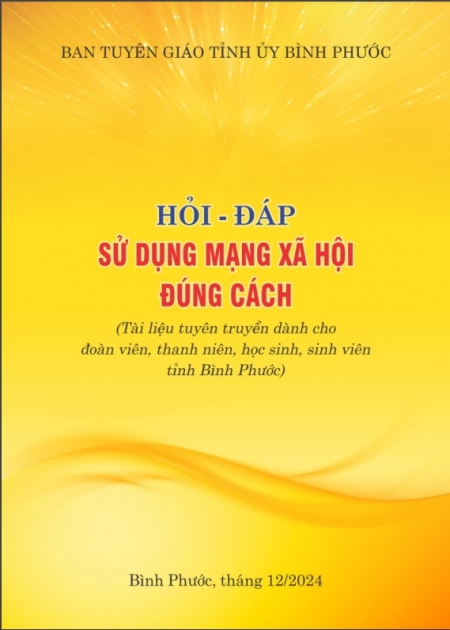 Sổ tay “Hỏi - Đáp sử dụng MXH đúng cách"