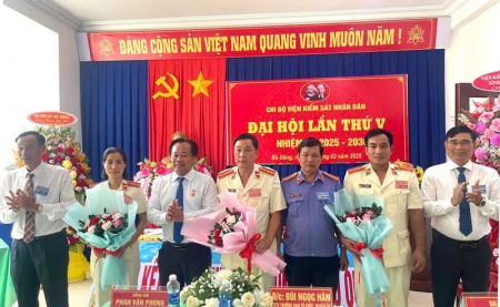 Chi bộ Viện kiểm sát nhân dân huyện Bù Đăng tổ chức đại hội lần thứ V, nhiệm kỳ 2025 - 2030