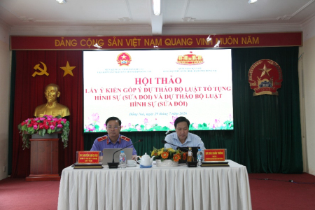 Viện kiểm sát nhân dân thành phố Đồng Nai tổ chức Hội thảo lấy ý kiến góp ý dự thảo Bộ luật Tố tụng hình sự (sửa đổi) và dự thảo Bộ luật Hình sự (sửa đổi)