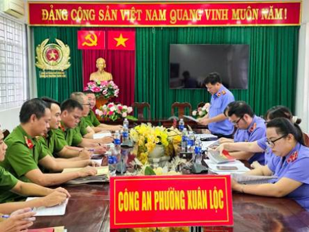 Viện kiểm sát nhân dân khu vực 6 – Đồng Nai trực tiếp kiểm sát việc tiếp nhận, giải quyết nguồn tin về tội phạm và hoạt động điều tra tại công an 06 xã trên địa bàn
