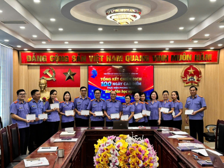 Viện Kiểm sát nhân dân Khu vực 11 tổng kết Chiến dịch 100 ngày cao điểm thực hiện Phong trào “Bình dân học vụ số”