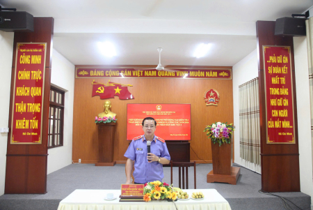Viện kiểm sát nhân dân khu vực 1 tiếp đoàn kiểm tra toàn diện việc thực hiện công tác năm 2026