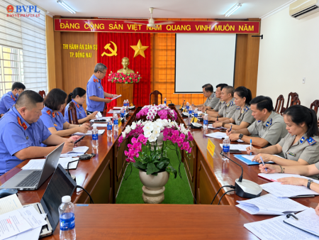 VKSND thành phố Đồng Nai tiến hành trực tiếp kiểm sát THADS thành phố Đồng Nai