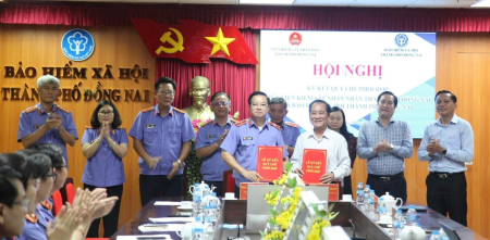 Viện kiểm sát nhân dân thành phố Đồng Nai phối hợp với Bảo hiểm xã hội thành phố Đồng Nai ký Quy chế phối hợp