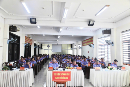 VKSND thành phố Đồng Nai tham dự Hội nghị toàn quốc nghiên cứu, học tập, quán triệt và triển khai thực hiện Nghị quyết Hội nghị Trung ương 4 khóa XIV