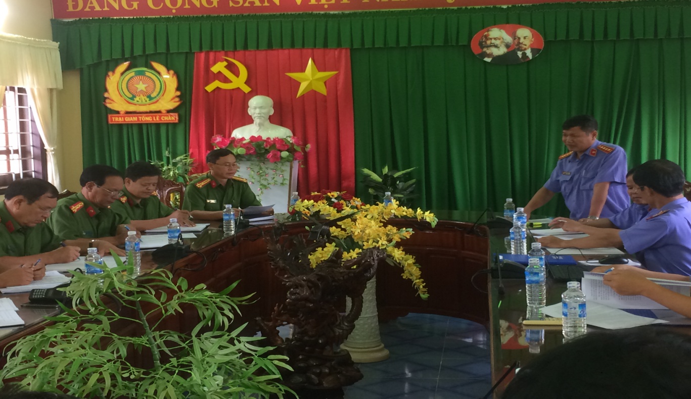 Trực tiếp kiểm sát Trại giam Tống Lê Chân – Bộ Công an