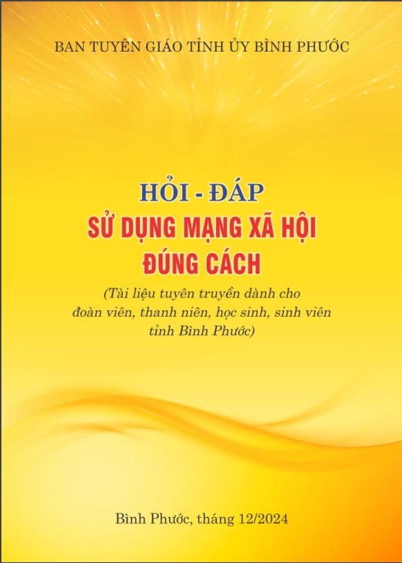 Sổ tay “Hỏi - Đáp sử dụng MXH đúng cách"