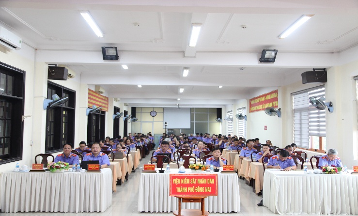 Ngành Kiểm sát nhân dân thành phố Đồng Nai tham dự Hội nghị toàn quốc nghiên cứu, học tập, quán triệt và triển khai thực hiện Nghị quyết Hội nghị lần thứ ba, Ban Chấp hành Trung ương Đảng khóa XIV