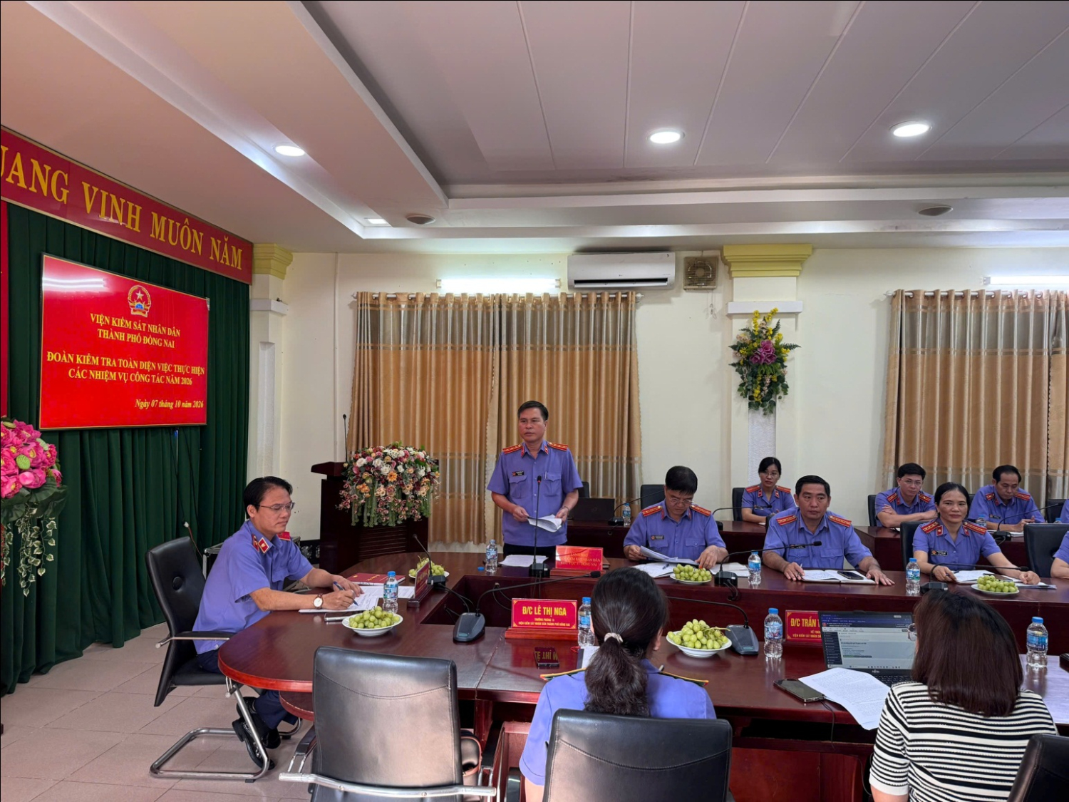 Kiểm tra toàn diện việc thực hiện nhiệm vụ công tác năm 2026 tại Viện kiểm sát nhân dân khu vực 3 – Đồng Nai