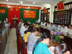 Hội nghị lấy ý kiến luật hòa giải ở cơ sở