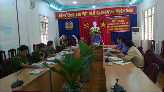 VKSND thị xã Long Khánh kiểm sát trực tiếp công tác giải quyết khiếu nại tố cáo về tư pháp tại CQCSĐT - Công an thị xã Long Khánh.