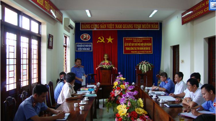 Tổ chức Lễ ký kết và triển khai thực hiện Quy chế phối hợp liên ngành trong công tác Thi hành án dân sự.