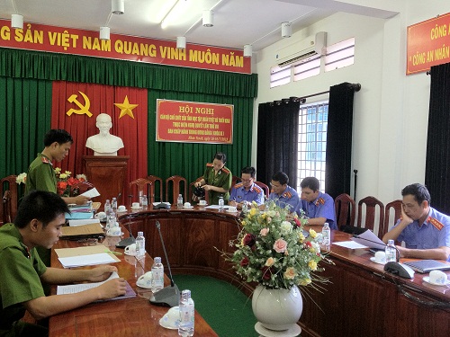 Viện KSND huyện Nhơn Trạch kiểm sát trực tiếp việc tuân theo pháp luật trong công tác thi hành án hình sự tại Cơ quan Thi hành án hình sự Công an huyện Nhơn Trạch.