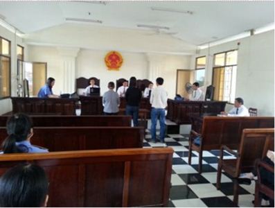 PHÒNG 9 - VIỆN KSND TỈNH PHỐI HỢP TỔ CHỨC PHIÊN TÒA RÚT KINH NGHIỆM.