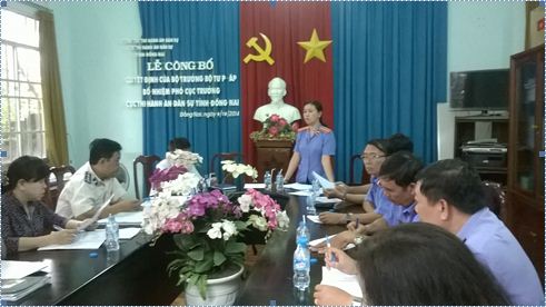 Viện KSND tỉnh Đồng Nai KS trực tiếp công tác thi hành án dân sự 06 tháng cuối năm 2014 tại Cục Thi hành án Dân sự tỉnh Đồng Nai.