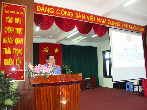 Viện KSND tỉnh Đồng Nai tổ chức Hội nghị chuyên đề “Rút kinh nghiệm việc tổ chức phiên tòa theo yêu cầu cải cách tư pháp và nâng cao chất lượng hiệu quả công tác kháng nghị phúc thẩm; kiểm sát việc tạm giữ, tạm giam, thi hành án hình sự”.