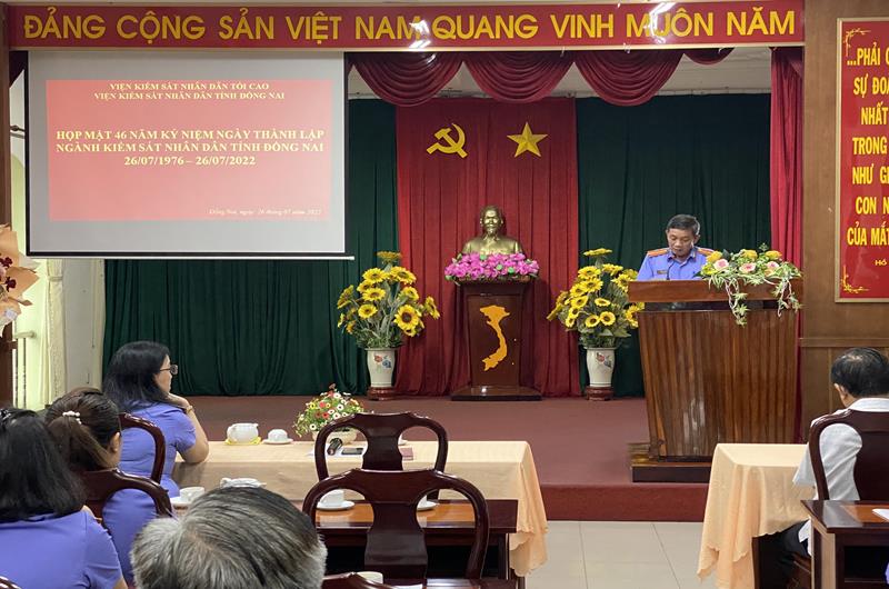 Họp mặt 46 năm kỷ niệm ngày thành lập ngành Kiểm sát nhân dân tỉnh Đồng Nai