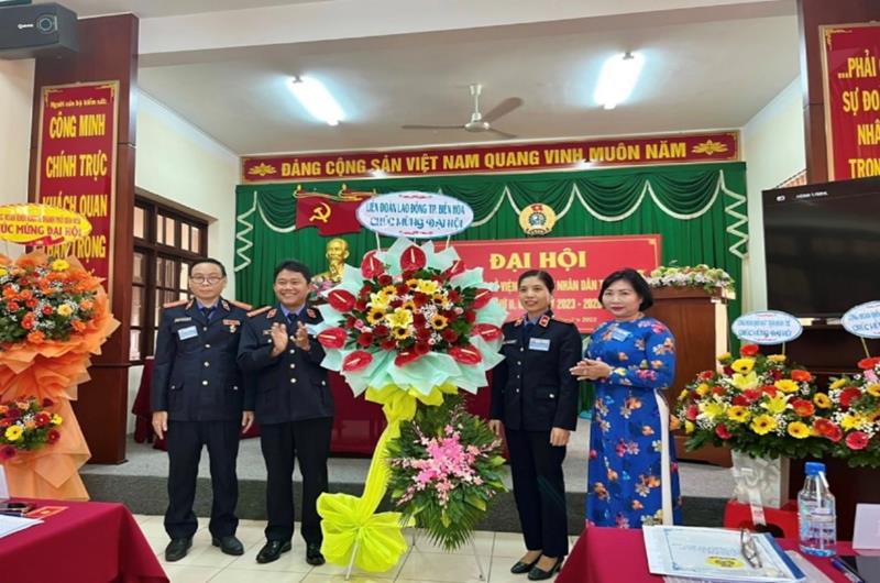 Viện kiểm sát nhân dân thành phố Biên Hoà tổ chức Đại hội điểm Công đoàn cấp cơ sở Viện kiểm sát lần II, nhiệm kỳ 2023 – 2028