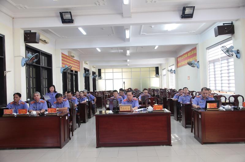 Viện kiểm sát nhân dân tỉnh Đồng Nai tổ chức Hội nghị giao ban trực tuyến trong Viện kiểm sát nhân dân hai cấp