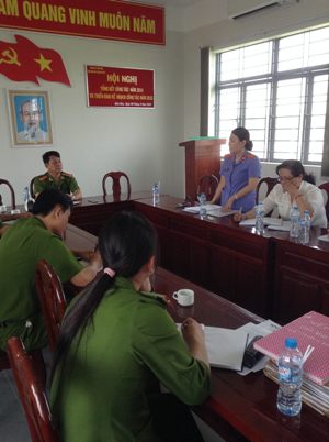 VKSND thành phố Biên Hòa thực hiện kiểm sát trực tiếp nhà tạm giữ CA thành phố Biên Hòa Quí I năm 2015