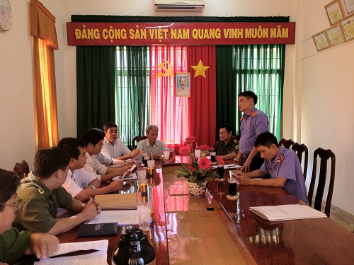 Viện KSND huyện Nhơn Trạch kiểm sát án treo tại các xã.
