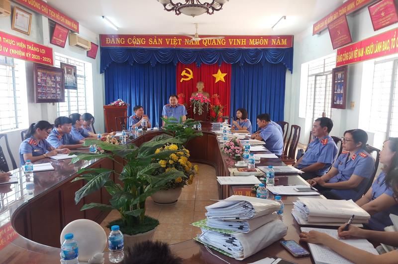 Kiểm tra việc thực hiện công tác tại VKSND huyện Trảng Bom