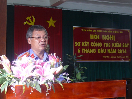 Viện KSND tỉnh Đồng Nai tổ chức Hội nghị sơ kết công tác 6 tháng đầu năm 2014.