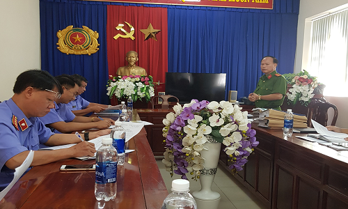 Phòng 2 Viện kiểm sát nhân dân tỉnh Đồng Nai công bố quyết định, kế hoạch trực tiếp kiểm sát tại Cơ quan Cảnh sát điều tra Công an tỉnh Đồng Nai.