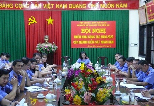 NGÀNH KIỂM SÁT ĐỒNG NAI DỰ HỘI NGHỊ TRIỂN KHAI CÔNG TÁC KIỂM SÁT NĂM 2020 CỦA NGÀNH KIỂM SÁT NHÂN DÂN